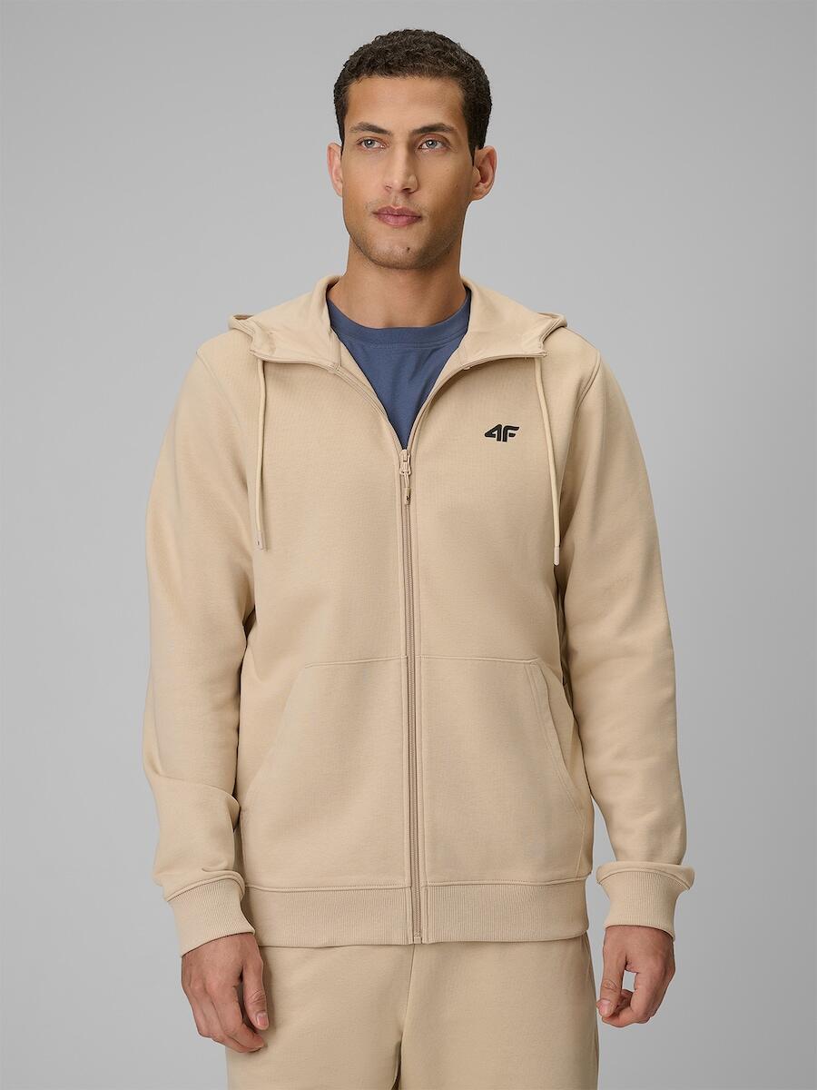 Bluza dresowa regular z kapturem męska 4F 4FRSS26TSWSM3106