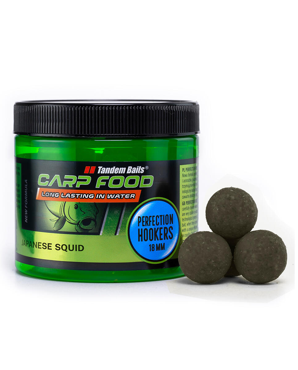 Kulki Haczykowe Carp Food Perfection Hookers 18mm/120g Japońska Kałamarnica