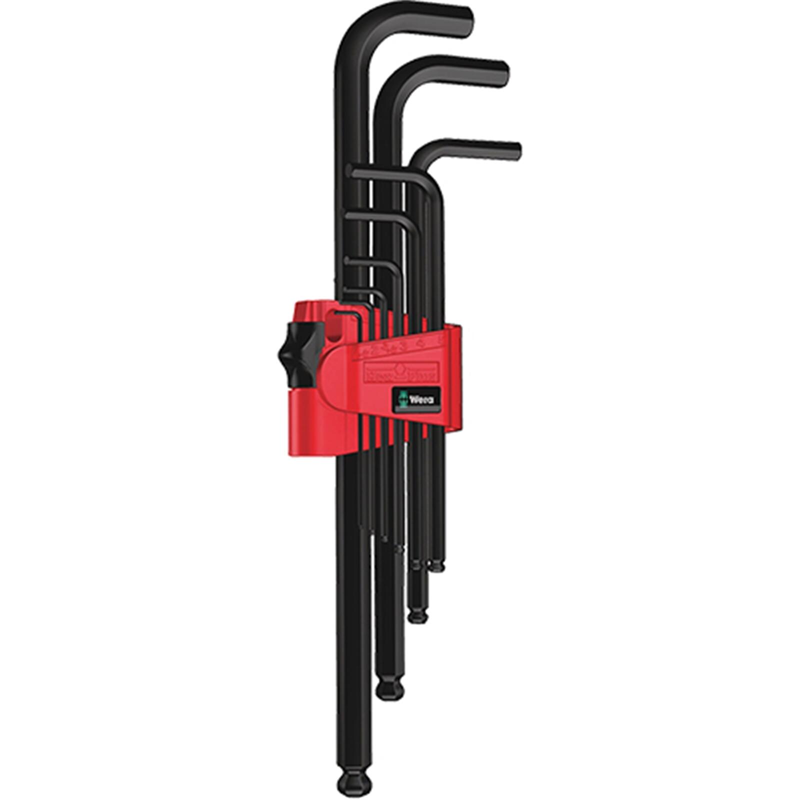 Zestaw metrycznych kluczy imbusowych Wera BlackLaser-950/9 Hex-Plus 6