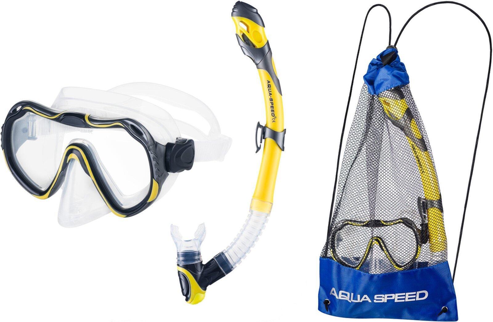 Zestaw do snorkelingu dla dorosłych Aqua Speed Java Elba + worek