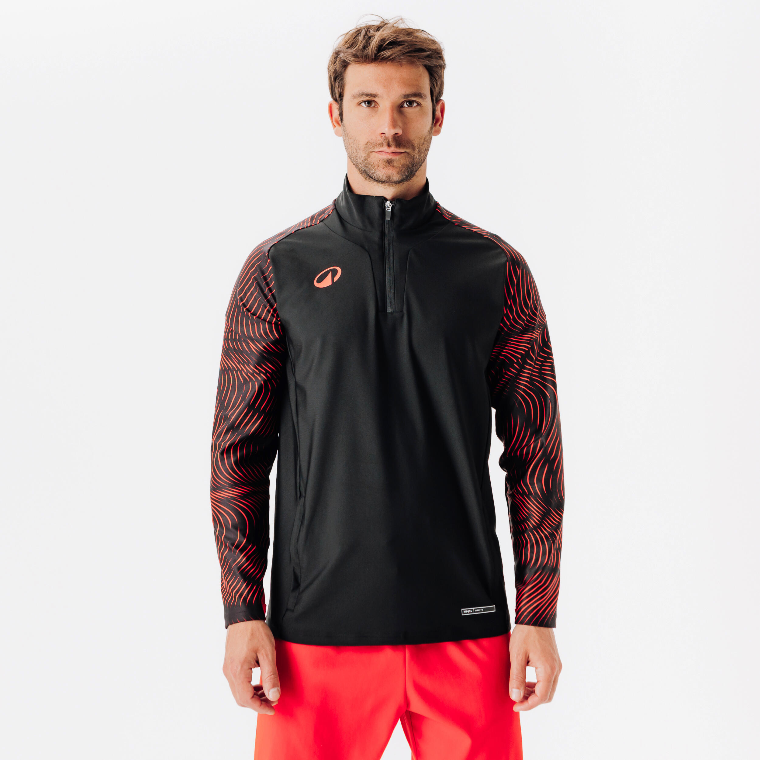 Bluza piłkarska Kipsta Viralto Wavy Club na krótki suwak
