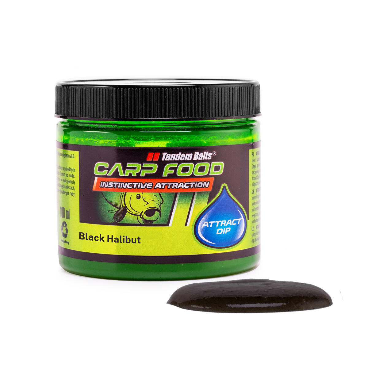 Dip Karpiowy Carp Food Attract 100ml Czarny Halibut