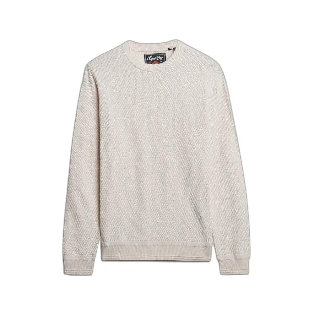 Lekki bawełniany sweter z teksturą Superdry