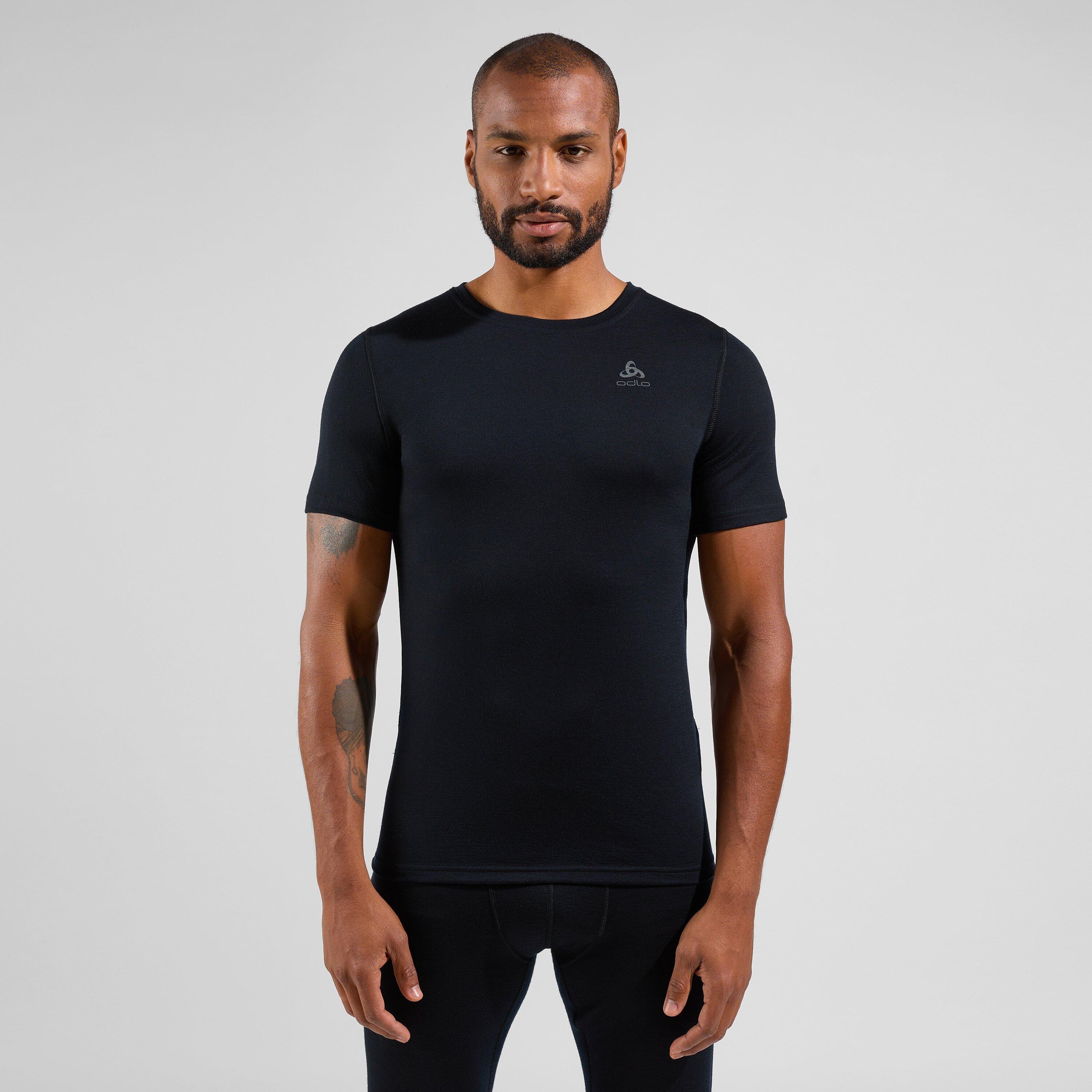 Koszulka termoaktywna męska Odlo Merino 200 BL Top Crew Neck SS