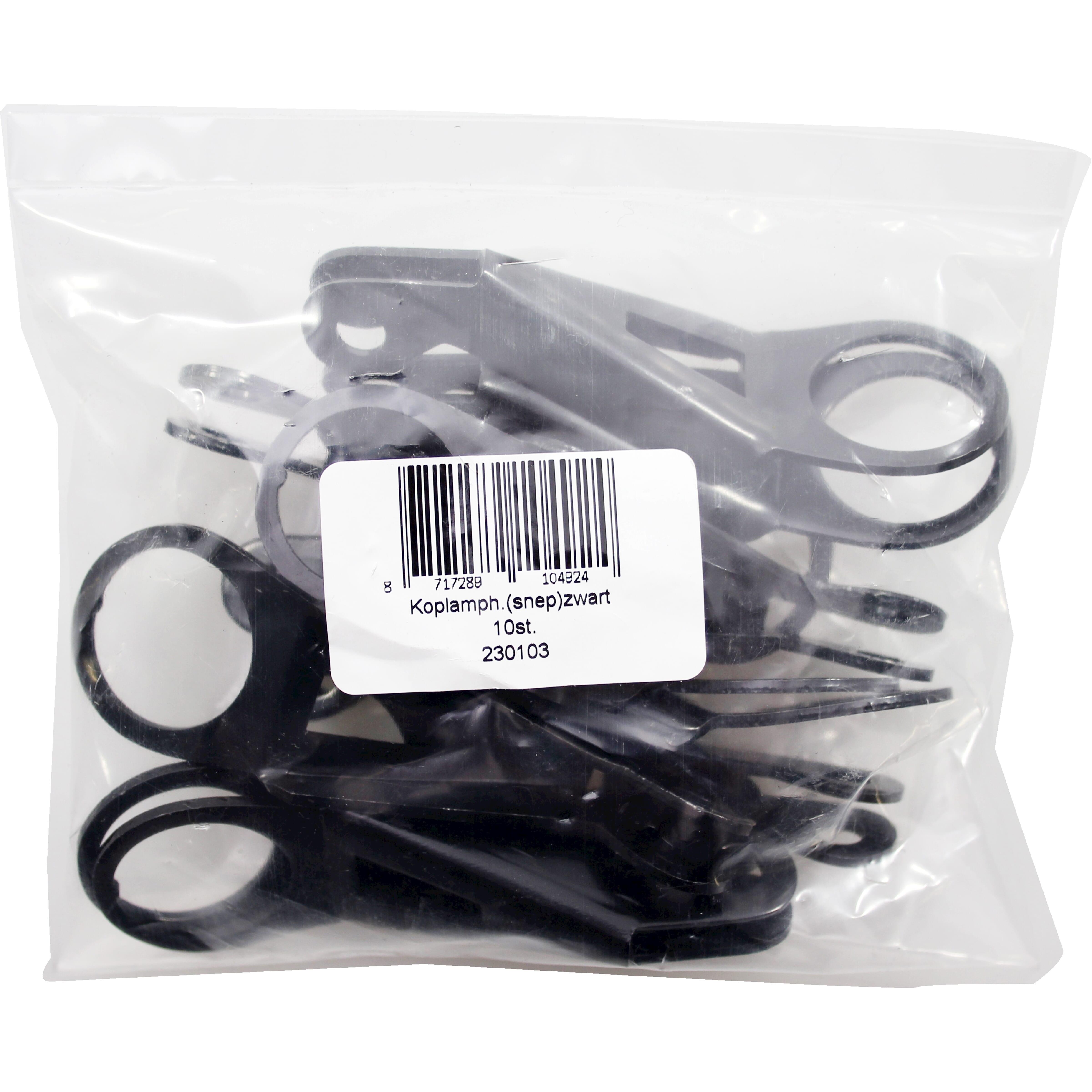Hak do lampy Bofix Snep czarny - 10 sztuk
