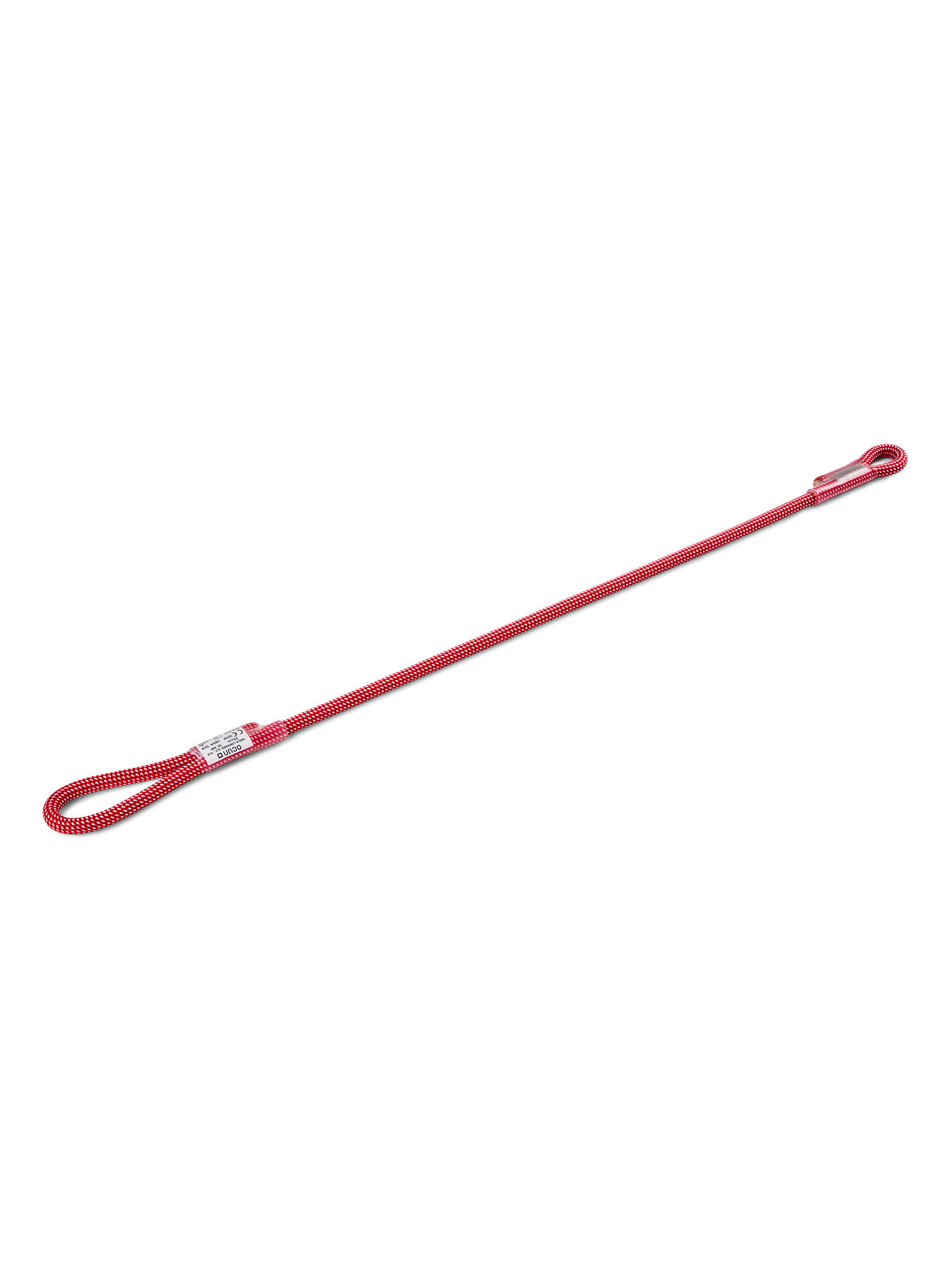 Lonża Ocun Sbea Lanyard 9,5 75 cm - red/white