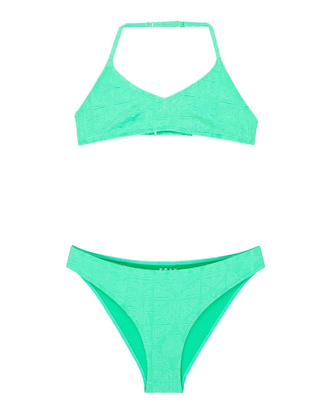 Zestaw trójkątny bikini dla Dziewczynki HIPPIE HOUR Zielony
