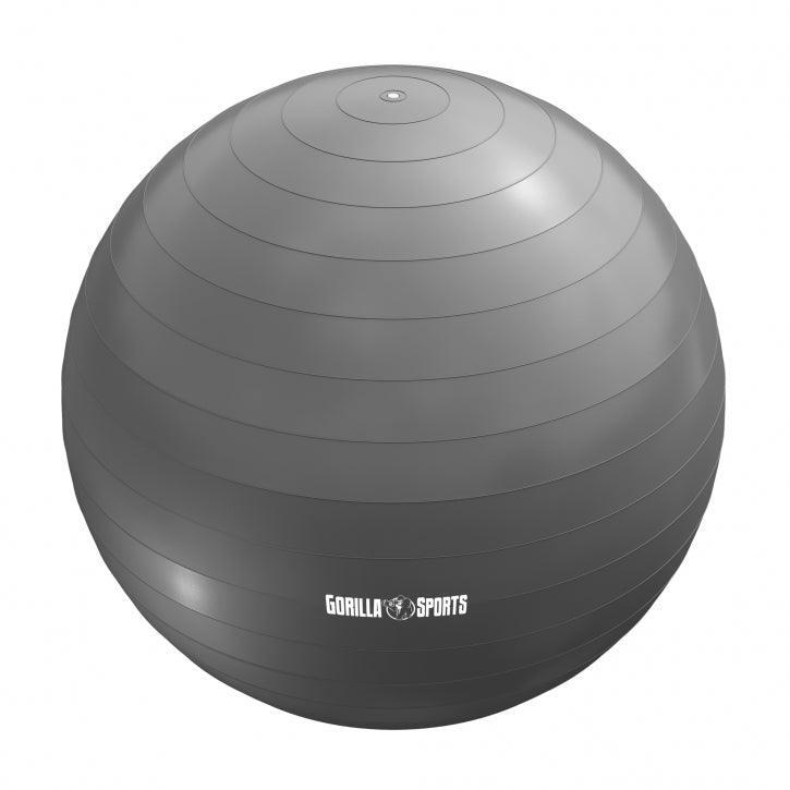 Piłka gimnastyczna Gorilla Sports szara 65cm