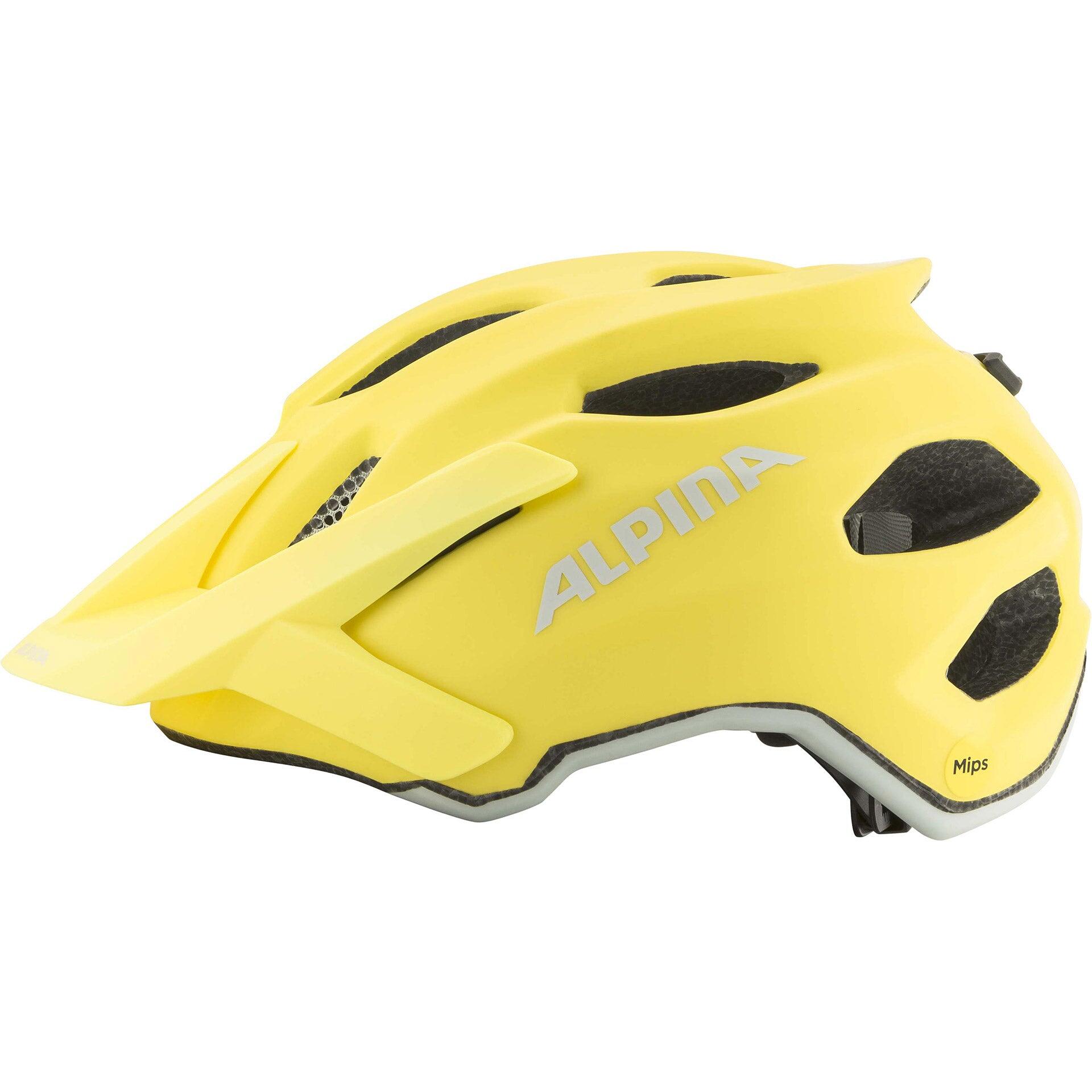 Olympic Sportswear Alpina Apax Jr. MIPS kask dziecięcy 51-56 cm żółty matowy