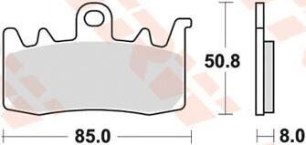 TRW MCB 856 SV Klocki Hamulcowe Sintered Metal