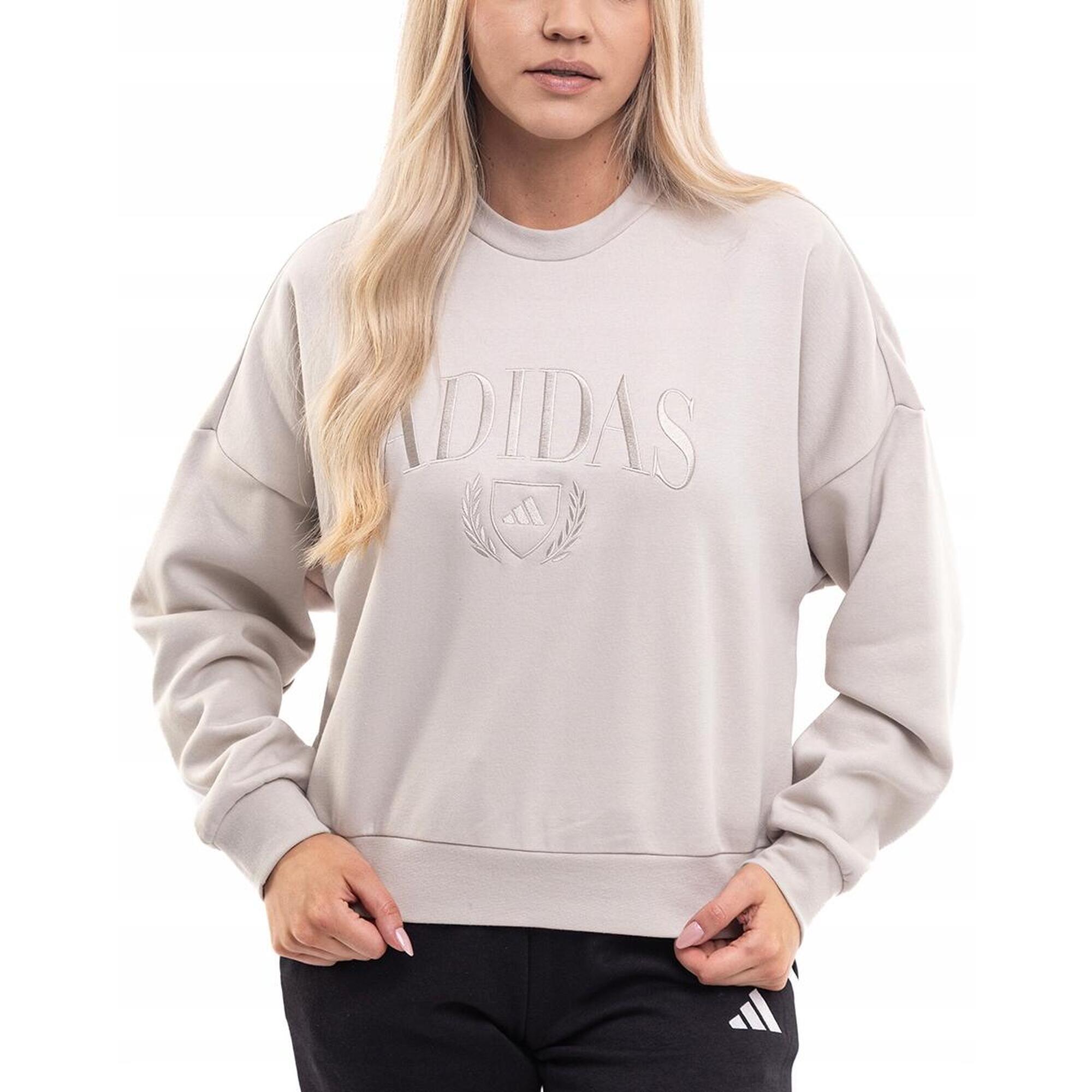 Bluza Damska adidas Dresowa Sportowa Logo bez Kaptura Bawełniana roz. XL