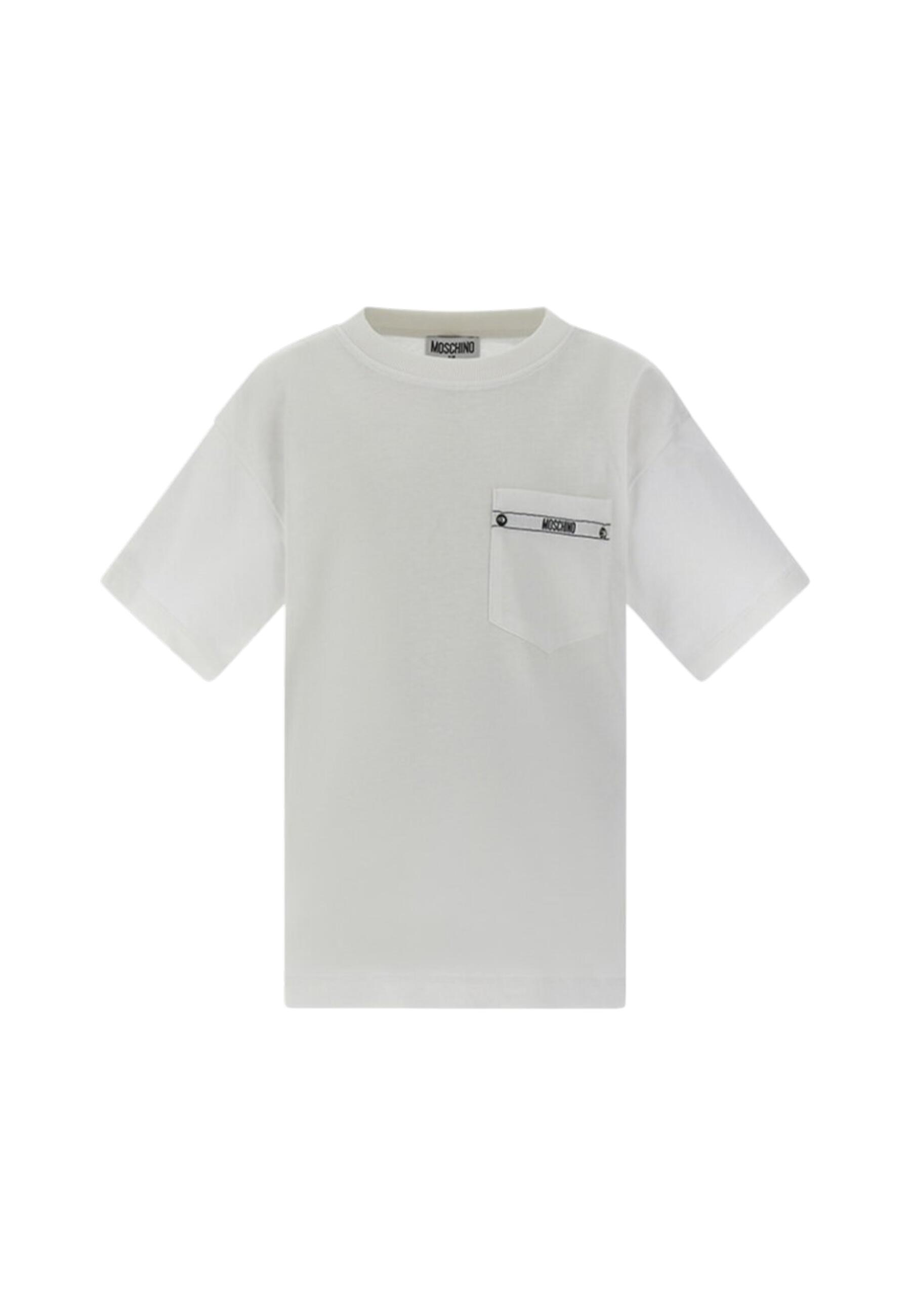 T-shirt chłopięce Moschino biały