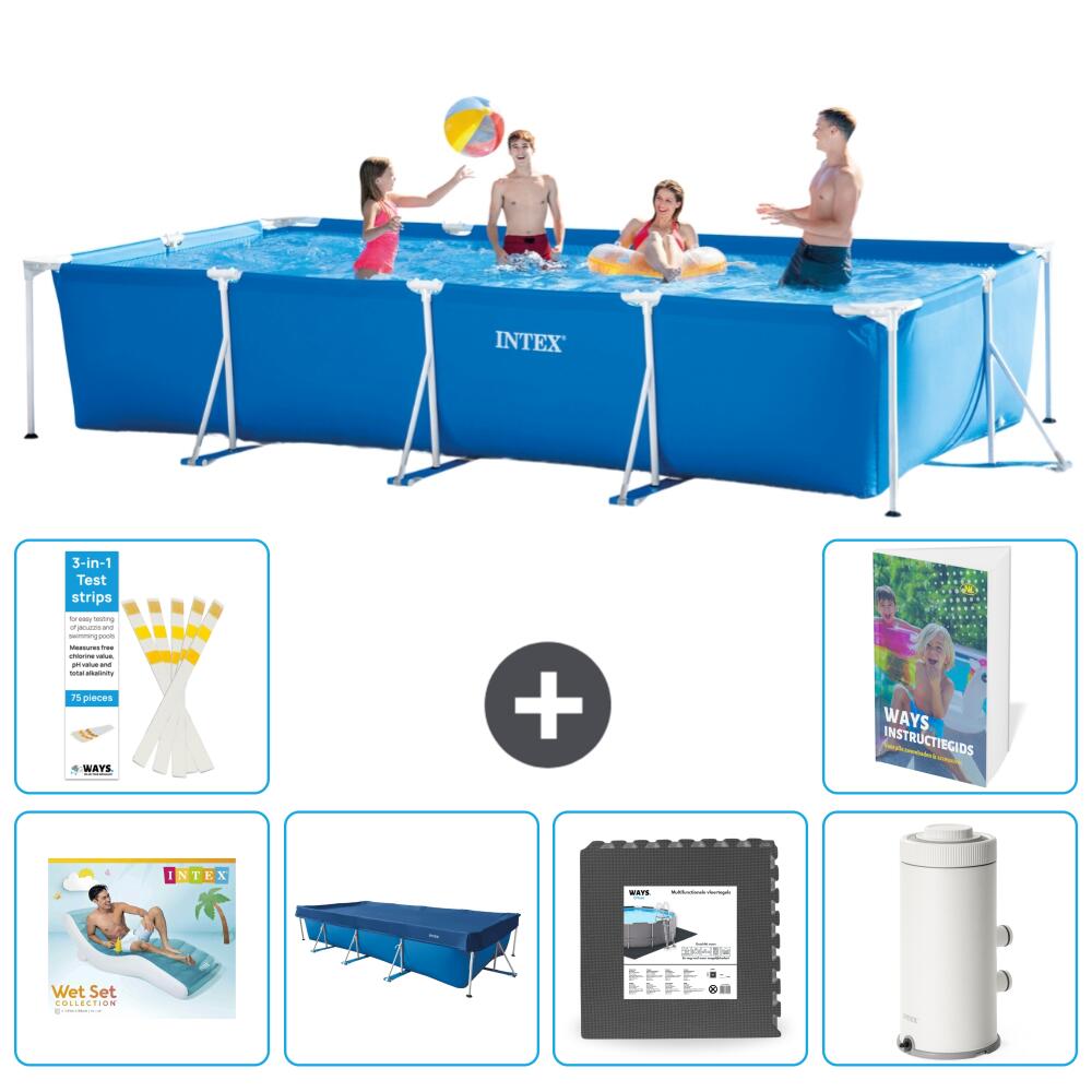 INTEX Basen ze stelażem Prostokątny - 450x220x84 cm - 7-częściowy S11