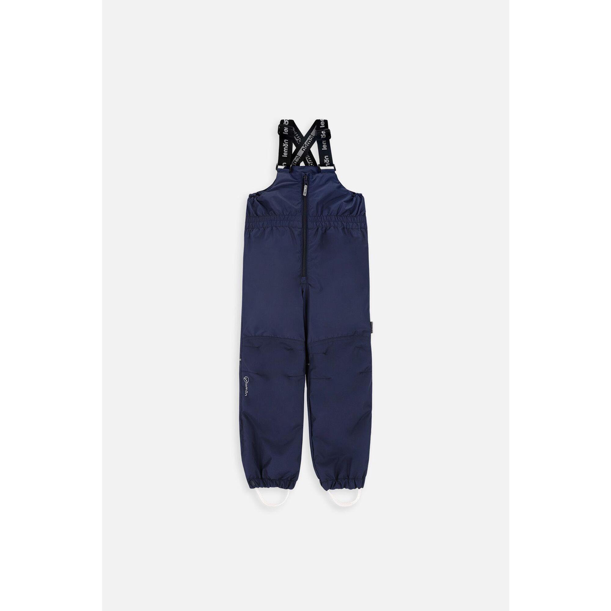 Spodnie narciarskie dziecięce z szelkami Lemon Explore ZL3 granatowe