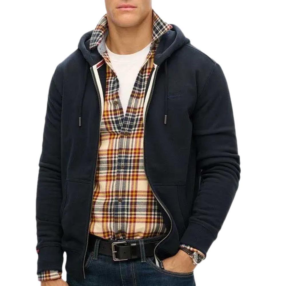 Rozpinana bluza z kapturem z logo essential Superdry
