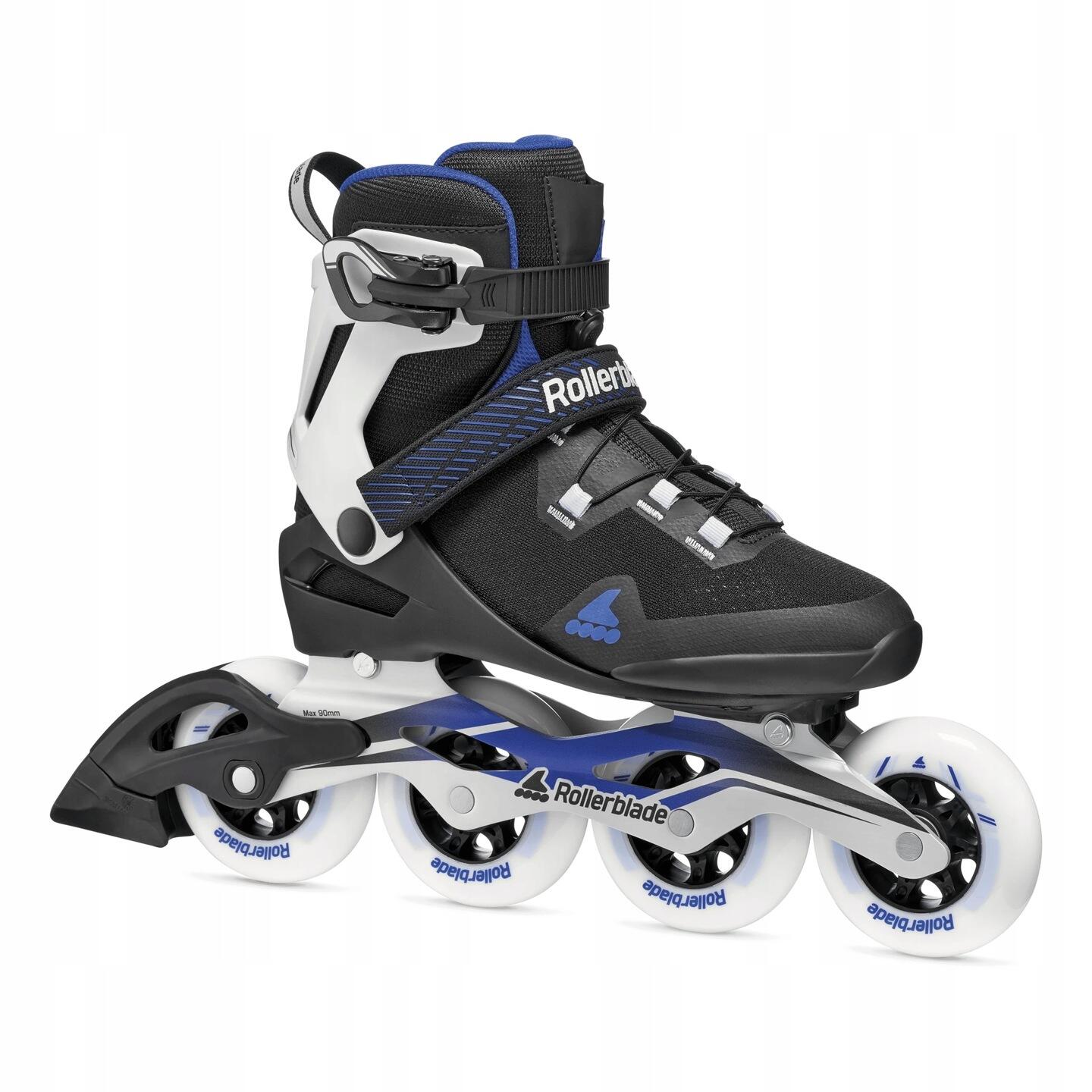 Damskie łyżworolki Rollerblade Macroblade 90 Black / Royal Blue