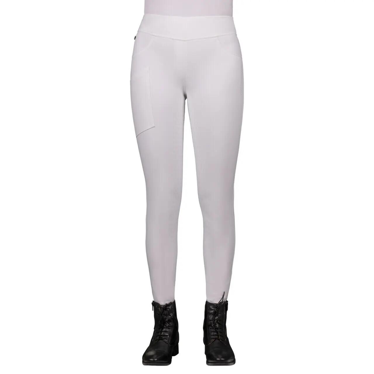 Legginsy jeździeckie z silikonowym gripem dla kobiet QHP Kae