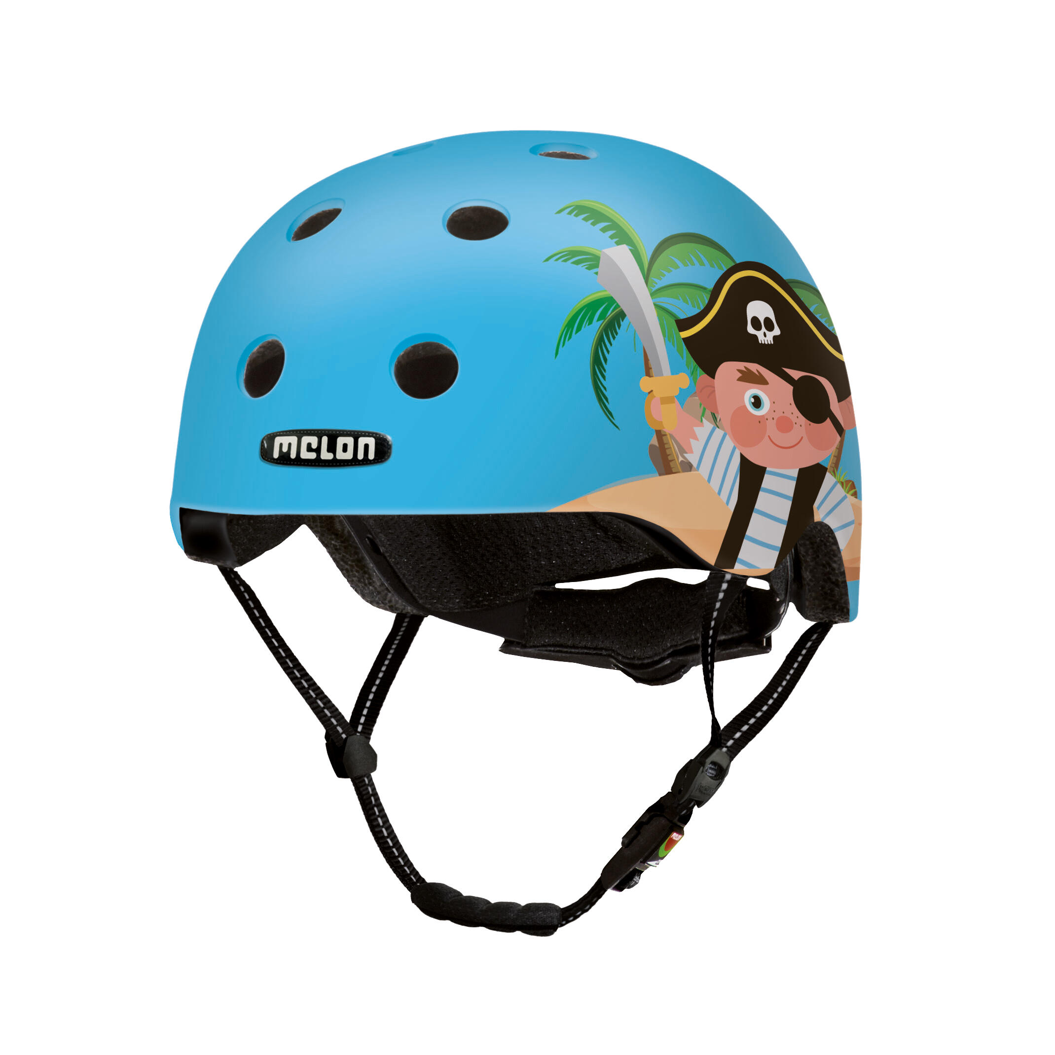 Kask rowerowy dla dzieci Urban Active  mały pirat matowy