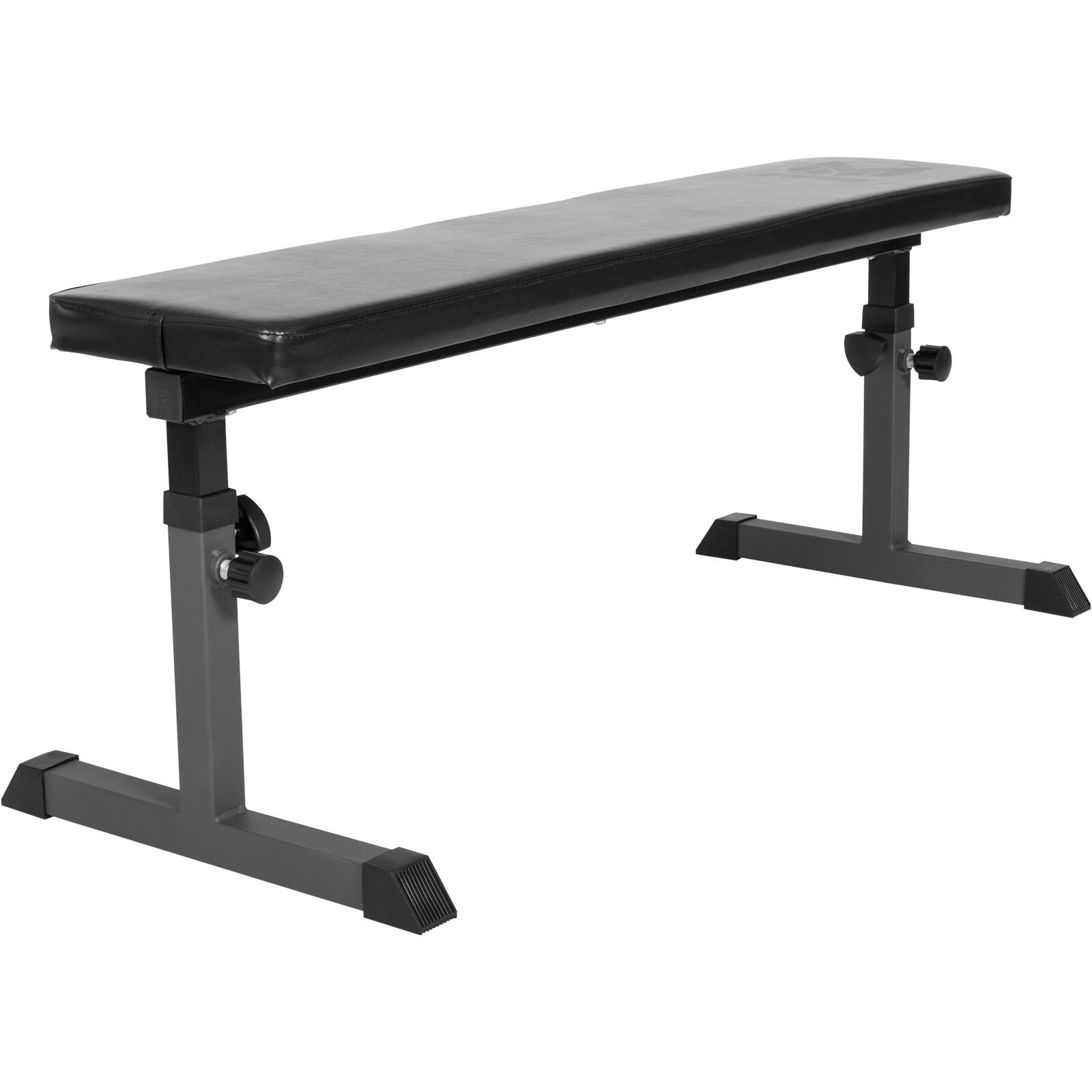 Ławka treningowa prosta do treningu siłowego Gorilla Sports E-Series regulowana