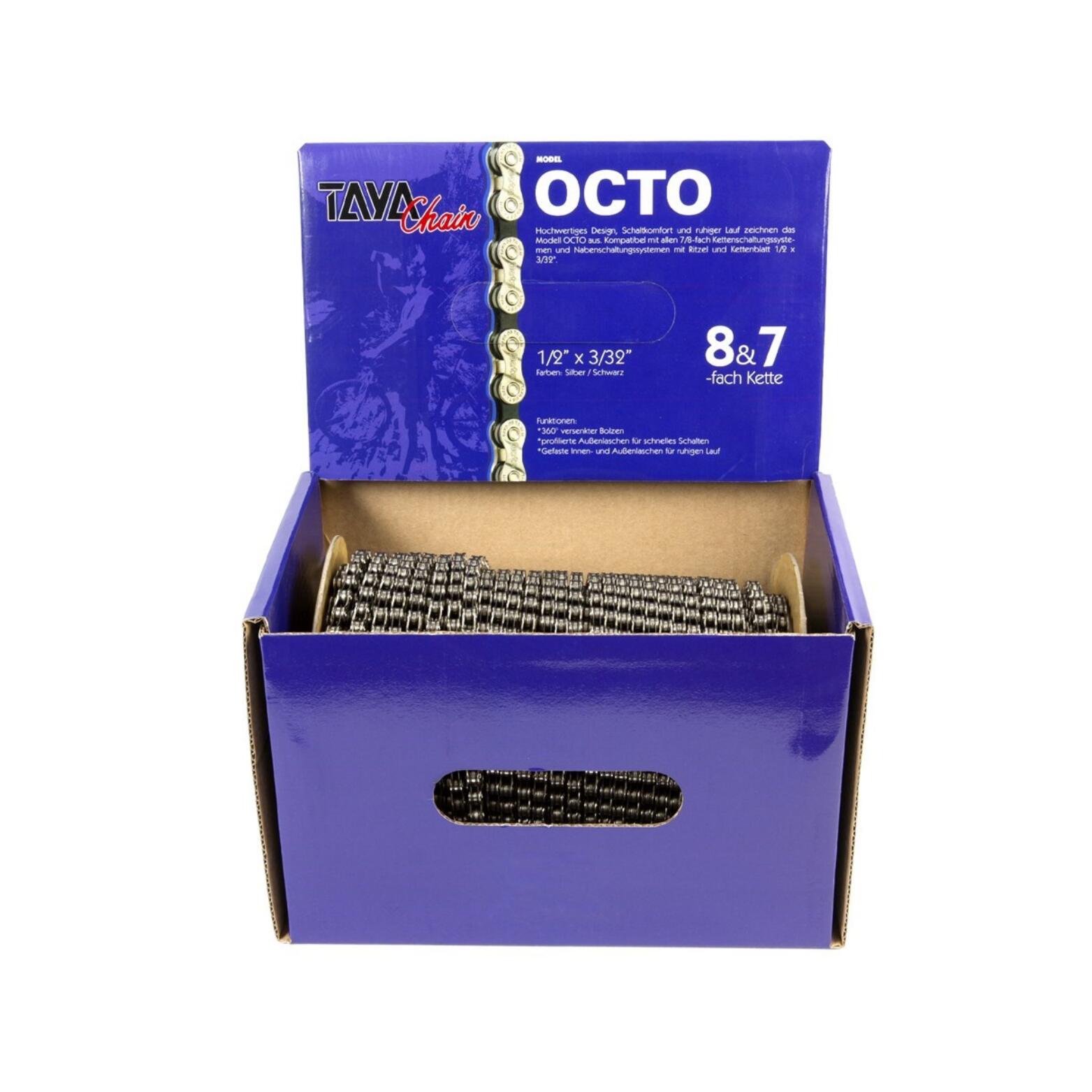 Taya FE1101C łańcuch 1/2 x 3/32 30 m czarny/srebrny