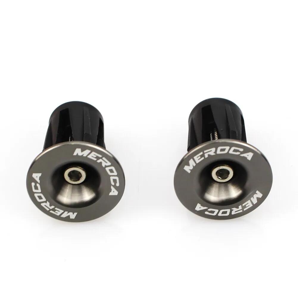 Zaślepki kierownicy rower alu 22–24 mm śruba M4 szare 19 g/para
