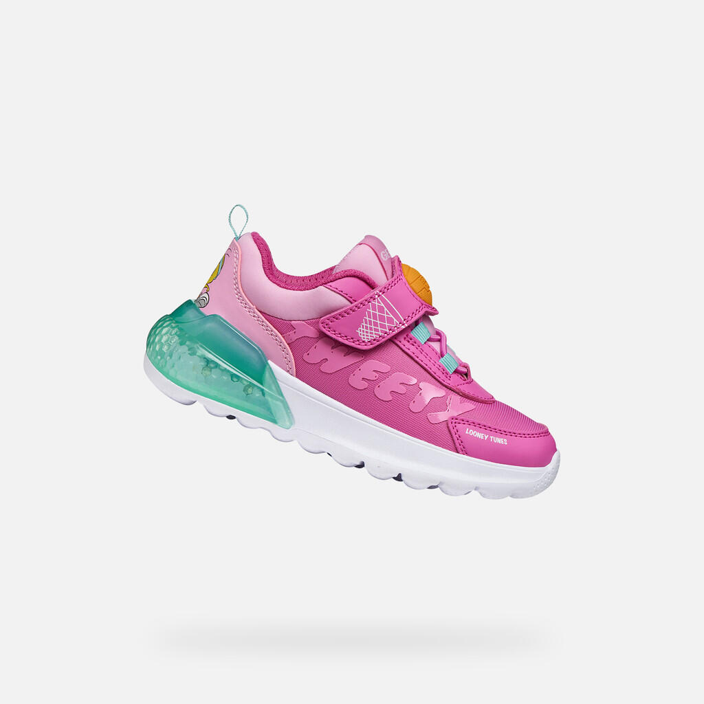 Buty GEOX J ACTIVART ILLUMINUS Rose