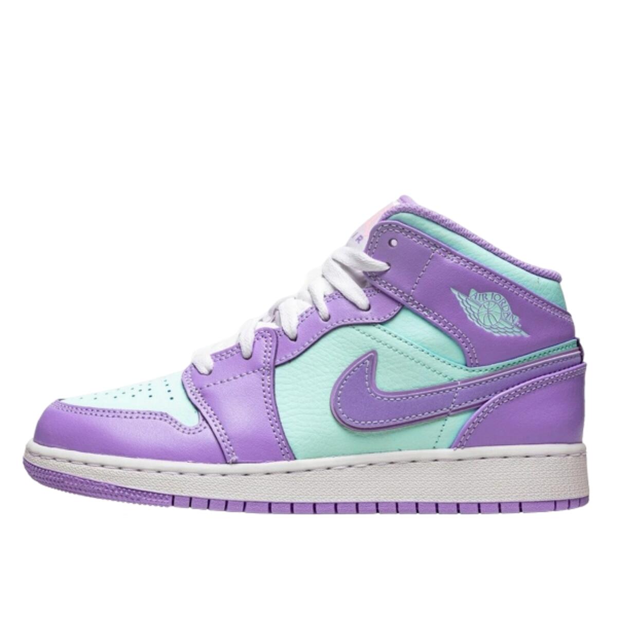 Air Jordan 1 Mid Purple Aqua