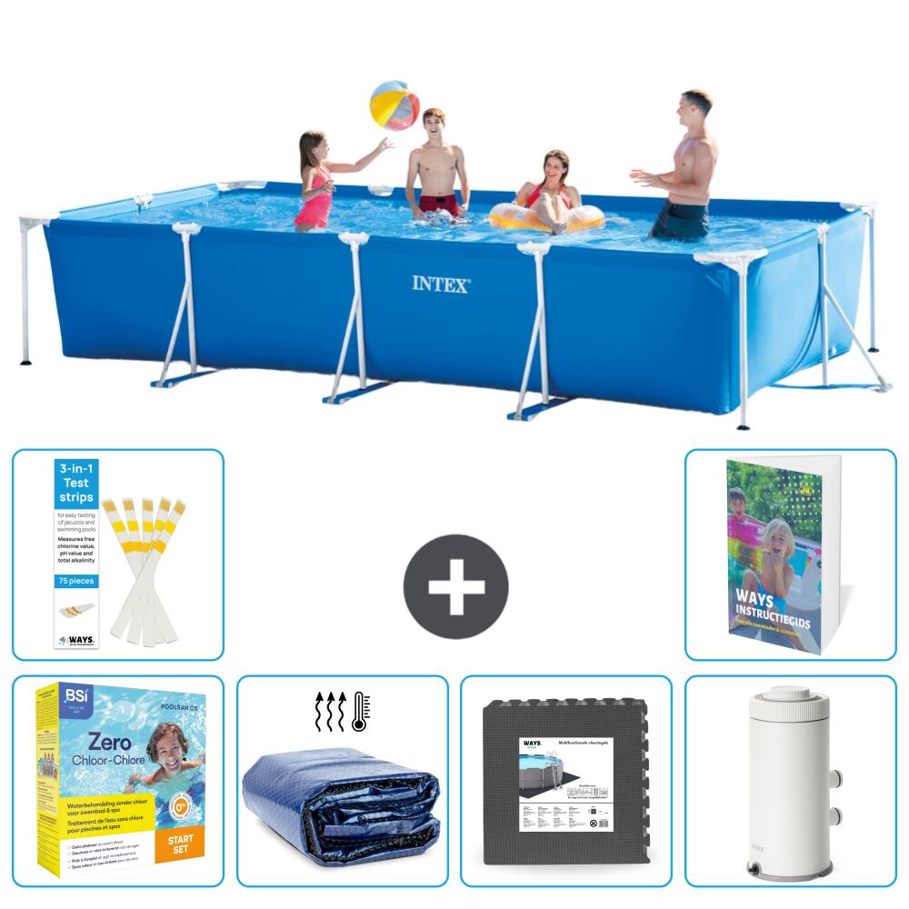 INTEX Basen ze stelażem Prostokątny - 450x220x84 cm - 7-częściowy S111