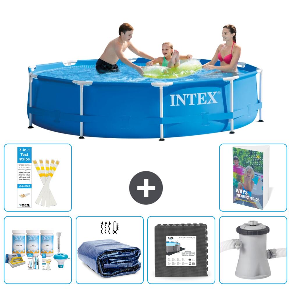 INTEX Basen ze stelażem Okrągły - 305x76 cm - 7-częściowy S59