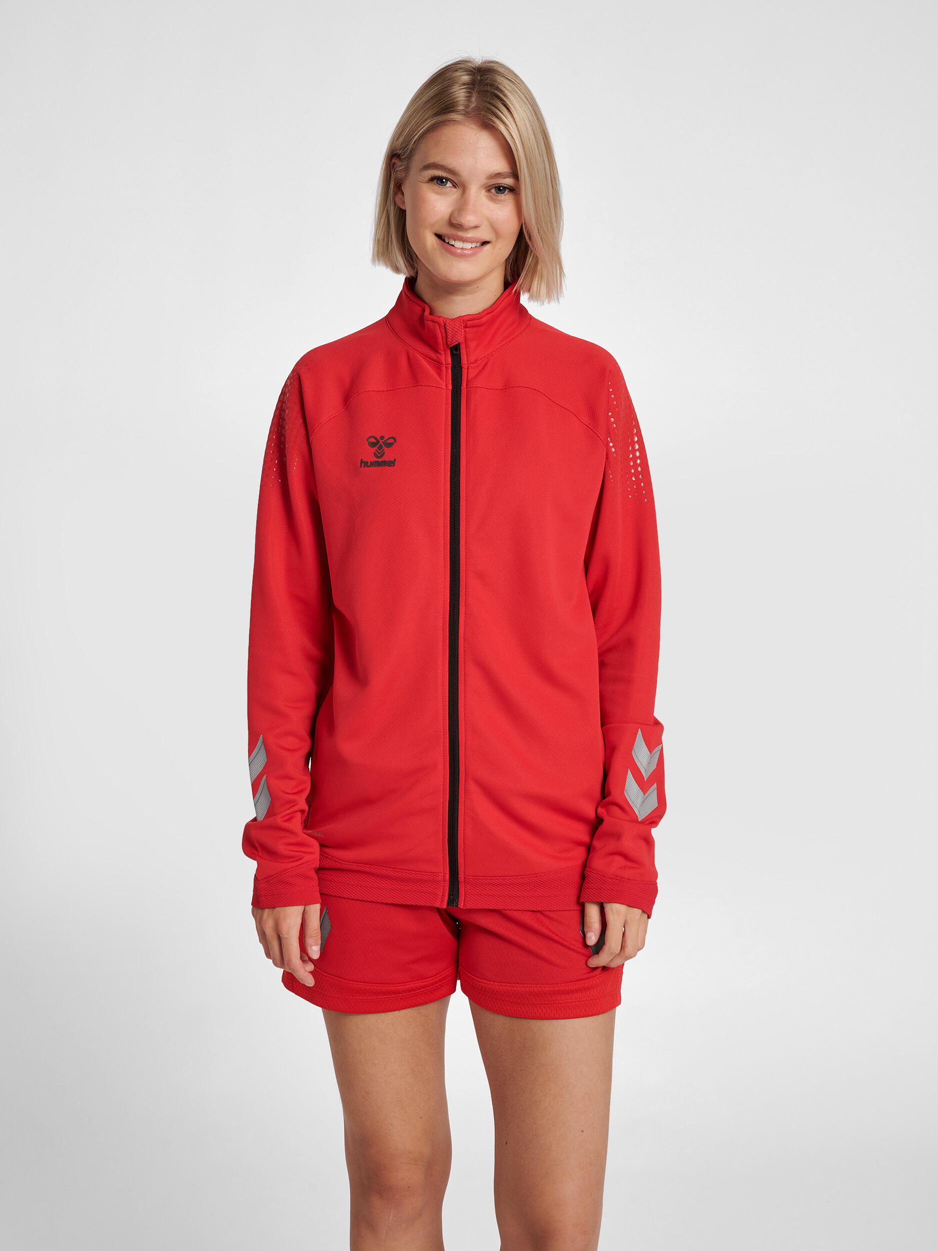 Bluza do piłki ręcznej damska Hummel hml LEAD poly zapinana na zamek