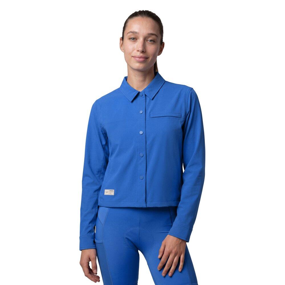 Damska letnia wierzchnia koszula kolarska gravel Kolarstwo Siroko Emberly-W Blue