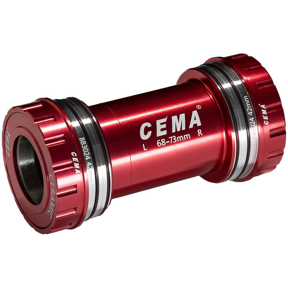 CEMA BB30 Interlock suport Shimano ceramiczny czerwony