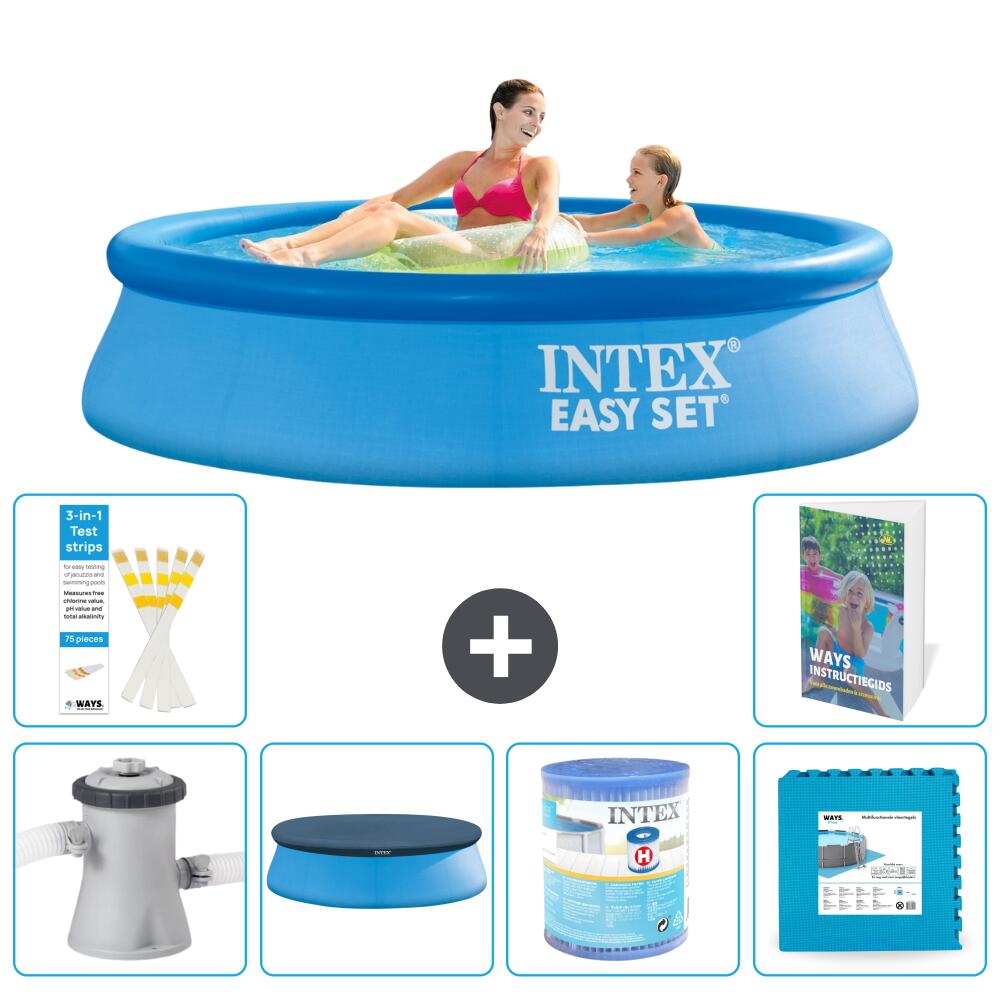 INTEX Basen Easy Set Okrągły - 244x61 cm - 7-częściowy S254