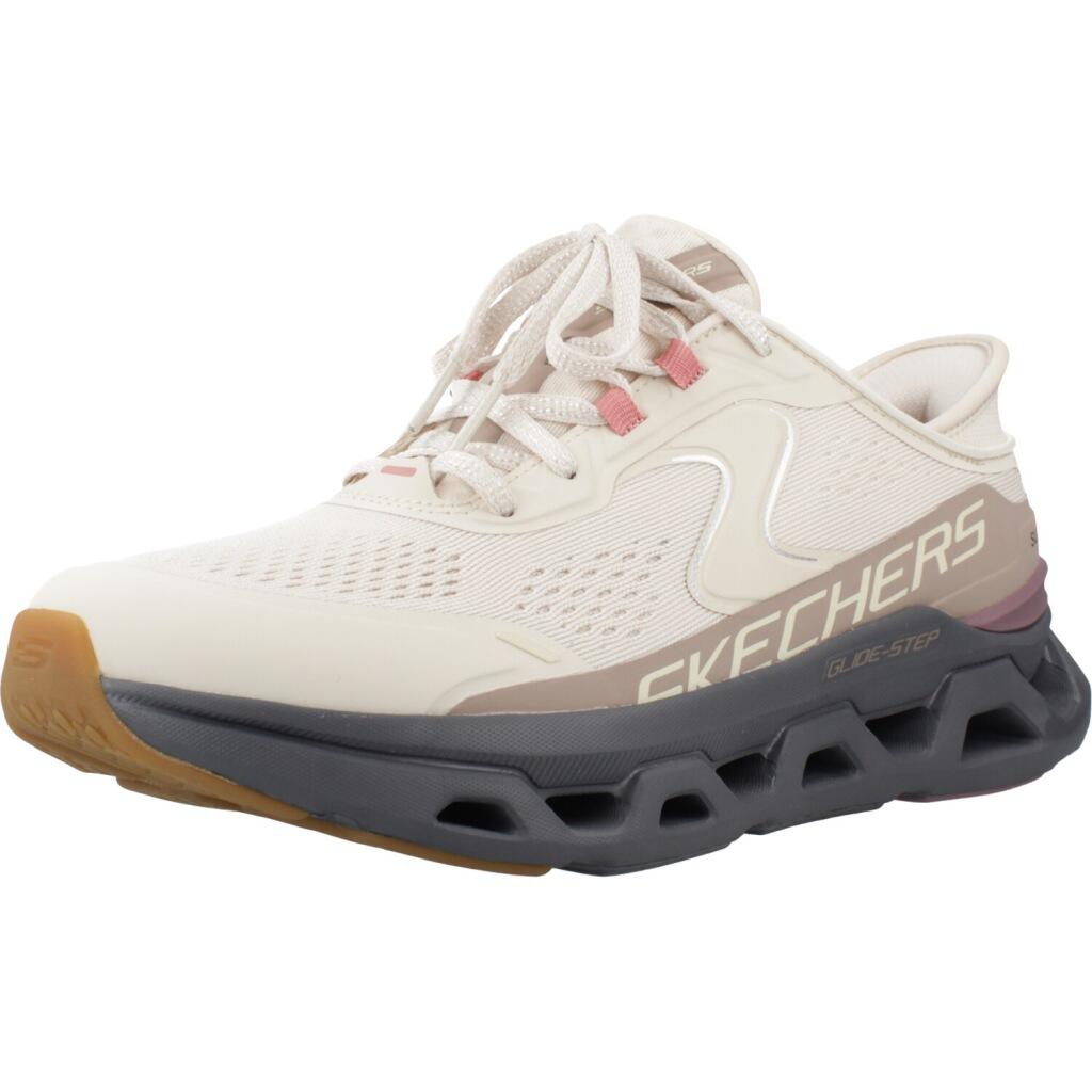 Buty SKECHERS SLIP-INS GLIDE STEP ATLUS Beżowy