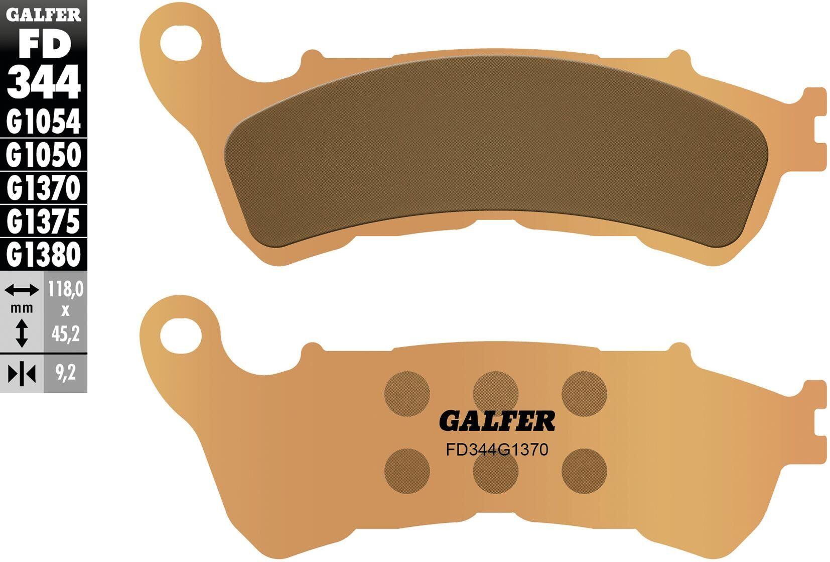 GALFER FD344 klocki hamulcowe sintermetal G1370