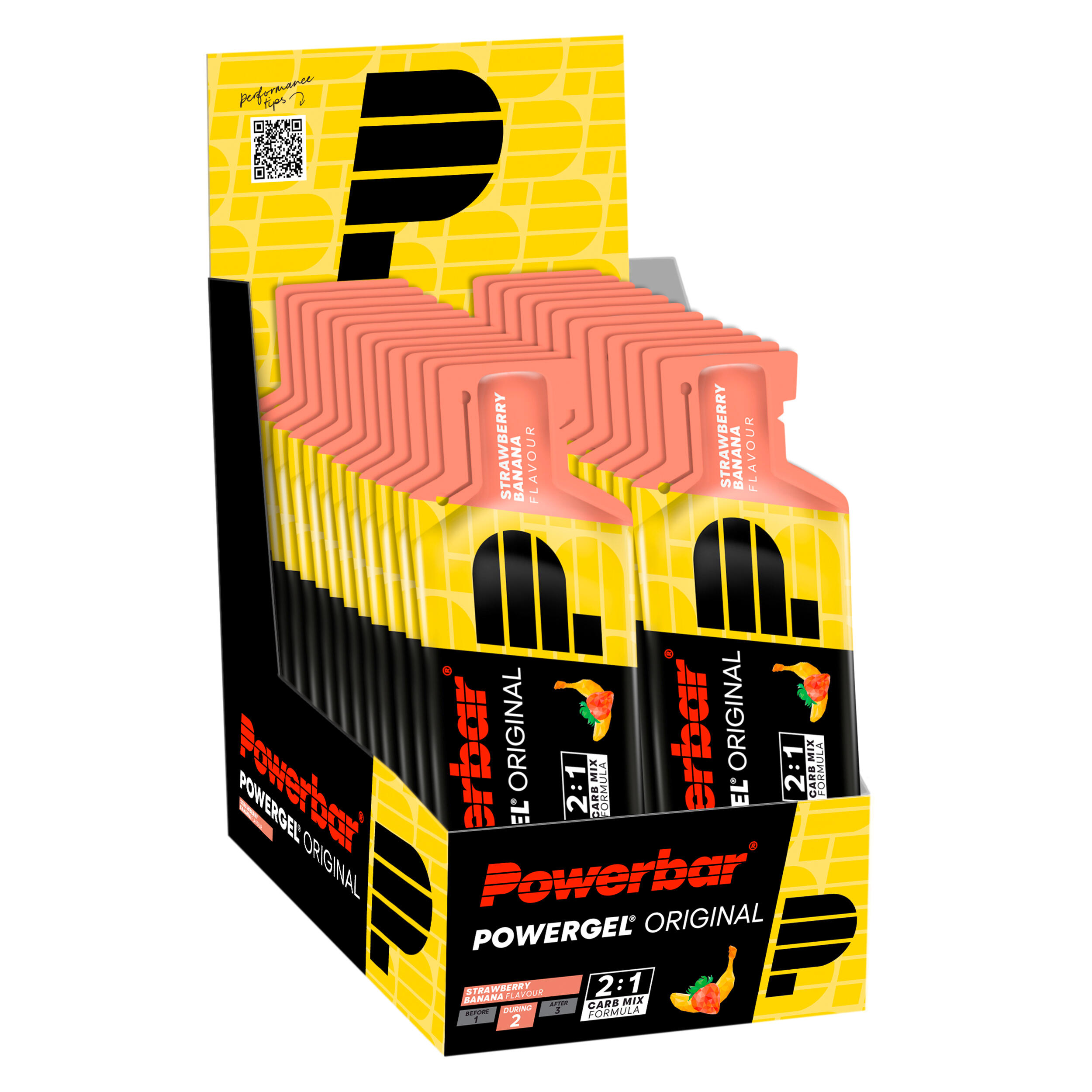 Żel energetyczny Powerbar Power Gel truskawkowo-bananowy 24 x 41 g
