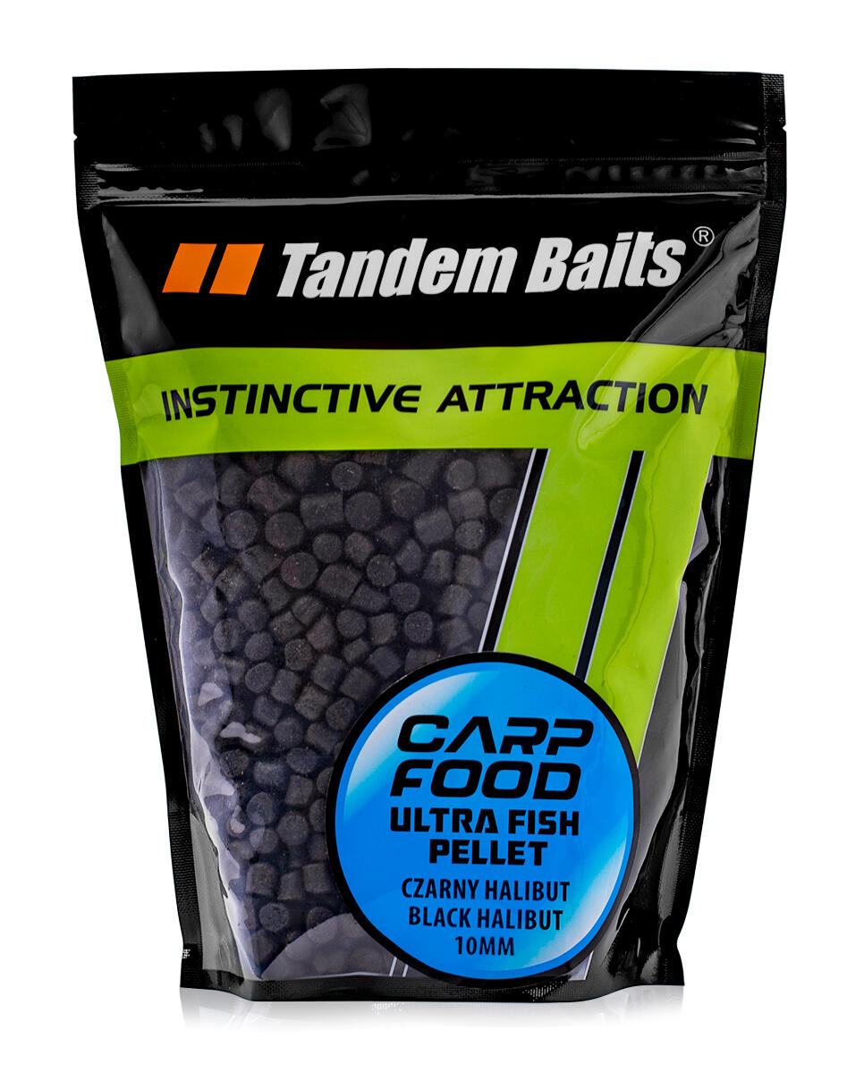 Pellet karpiowy Carp Food Ultra Fish Pellet Czarny Halibut 10mm /1kg