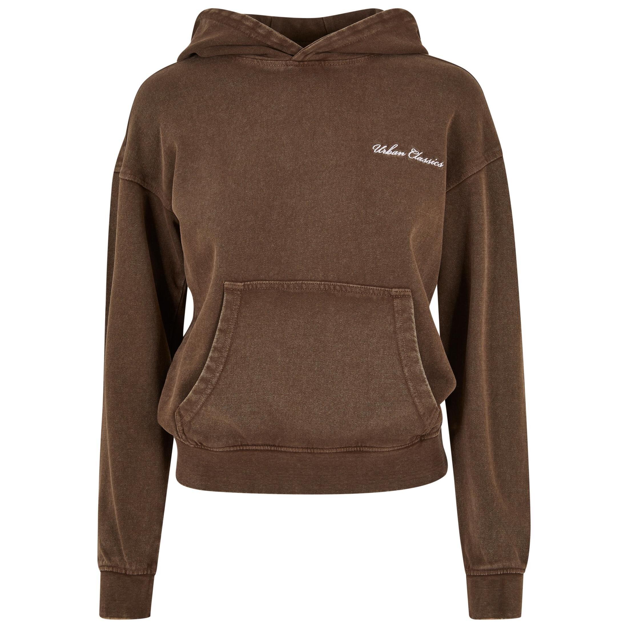 Sweat bluza frotte z kapturem z małym haftem kobieta Urban Classics