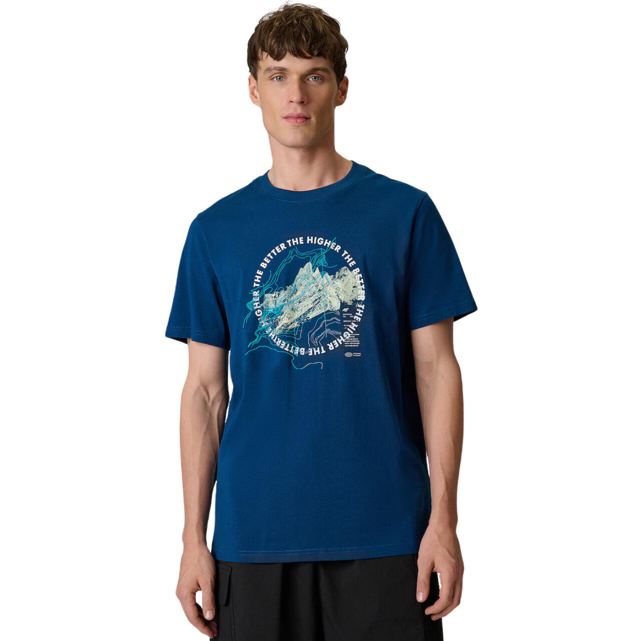 Koszulka męska 4F - bawełniany T-shirt, regular fit.