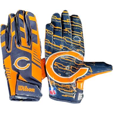 Gants de Football Américain Wilson NFL Chicago Bears Stretch Fit receveur