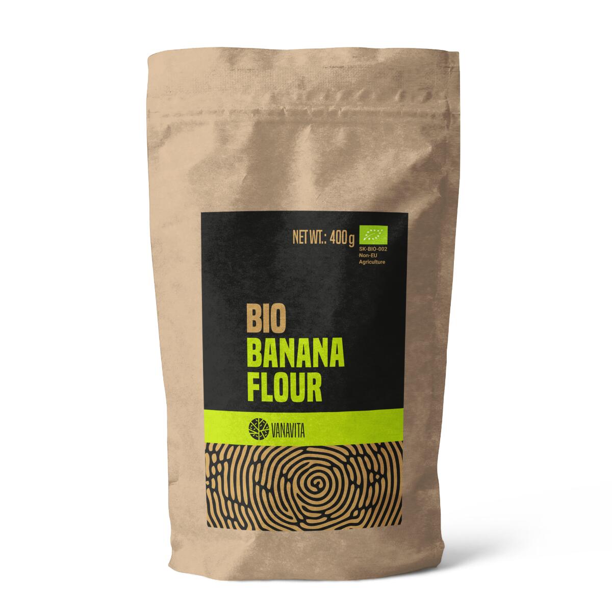 Mąka bananowa proszek BIO 400 g