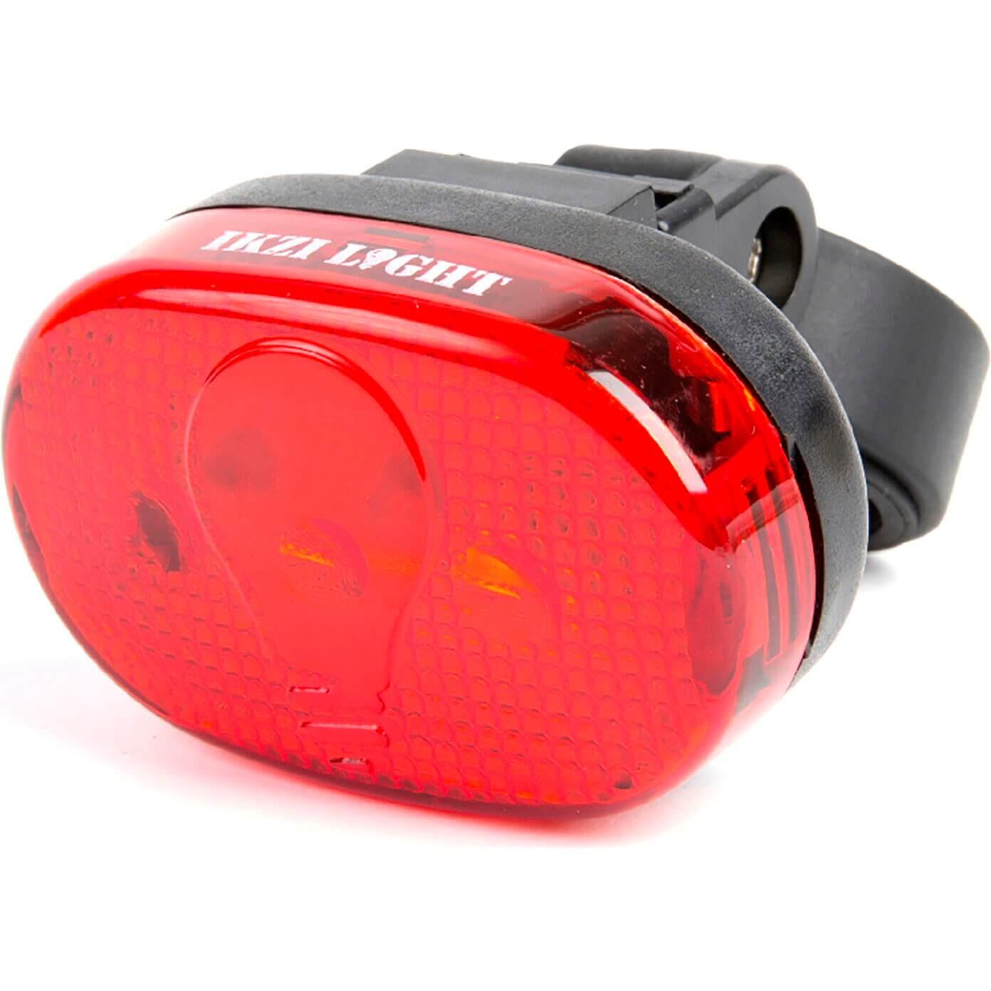 Lekka Lampa Tylna  Owalna  Z 3 Diodami Led  Sztyca Podsiodłowa Na Baterie