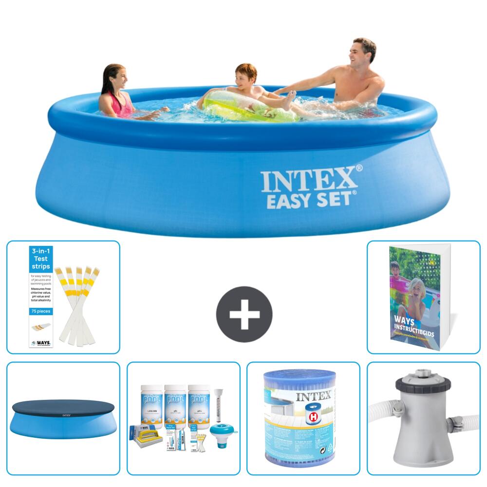 INTEX Basen Easy Set Okrągły - 305x76 cm - 7-częściowy S34