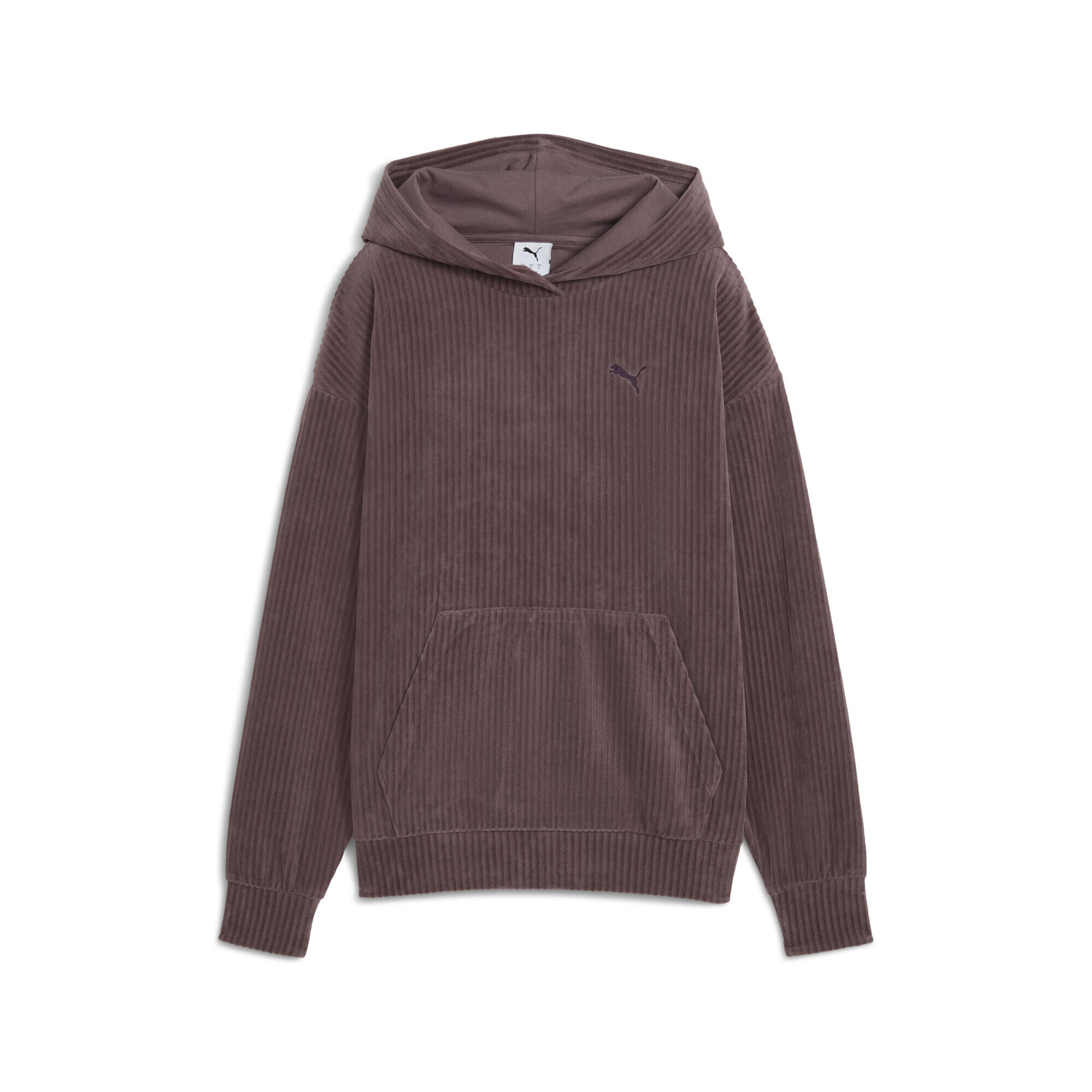 Damska bluza z kapturem Essentials Elevated Comfort Velour Rib PUMA