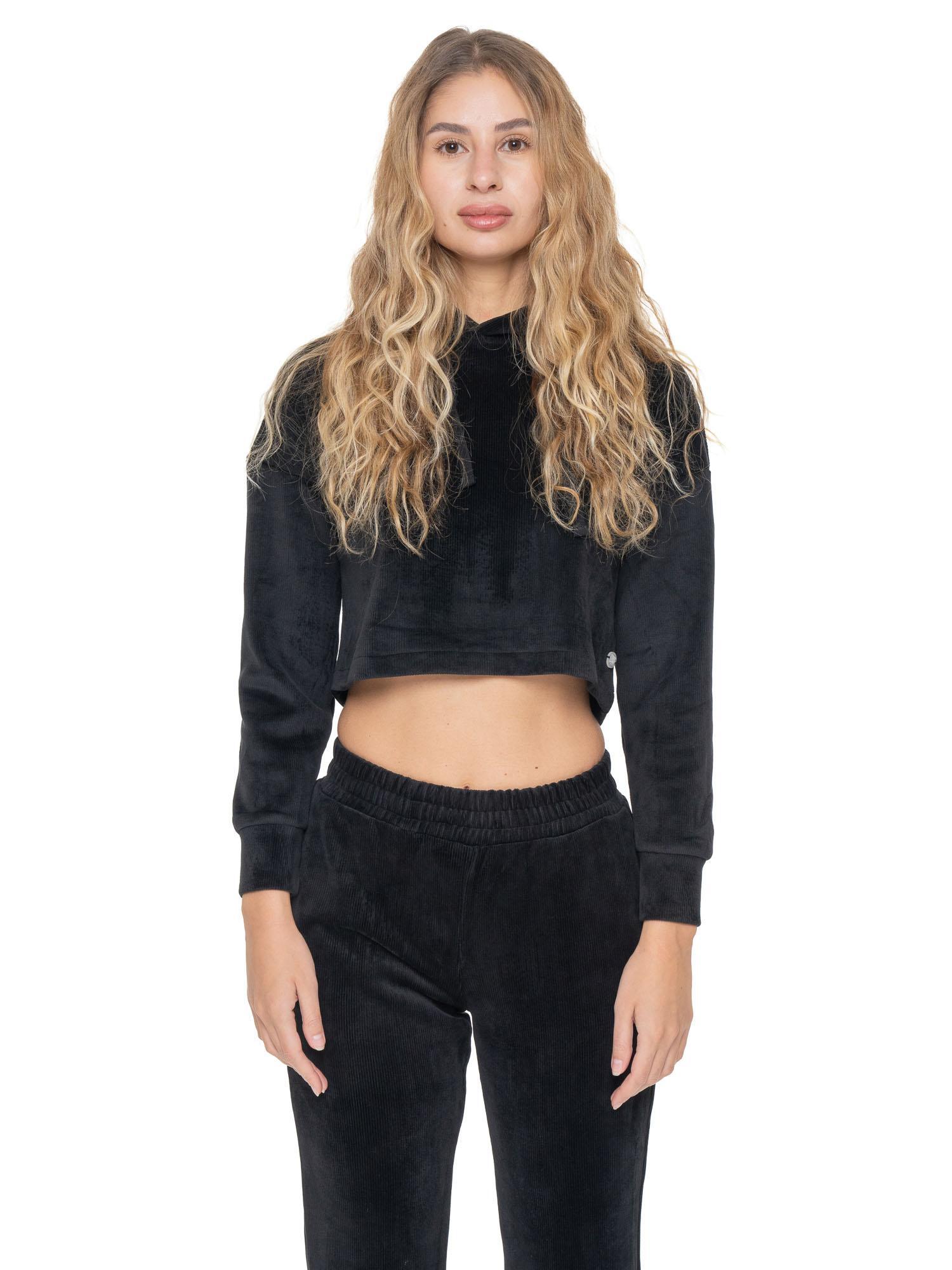 Leone 1947 Glam Winter damskie bluzy z aksamitu wciągane