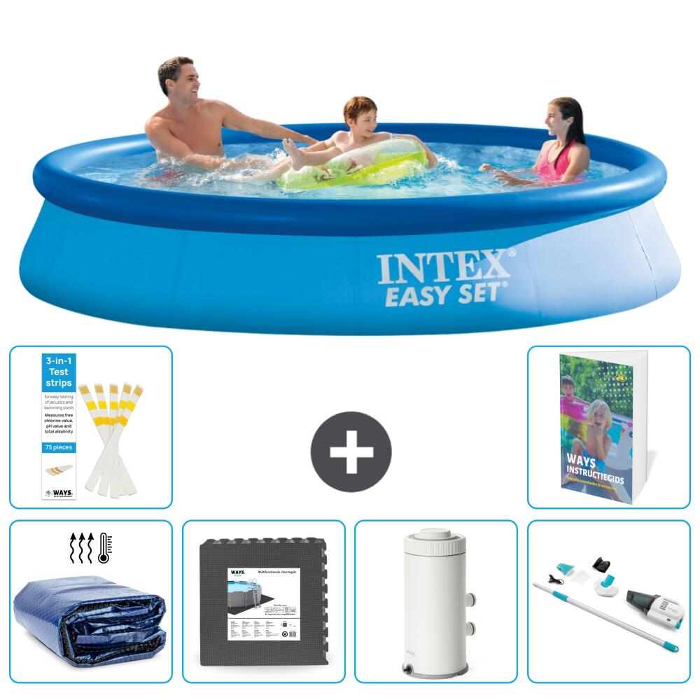INTEX Basen Easy Set Okrągły - 366x76 cm - 7-częściowy S141