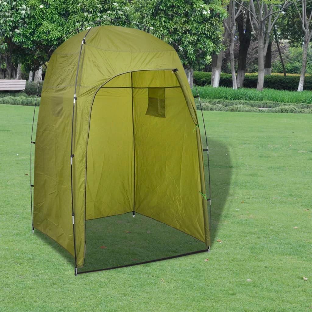 VidaXL namiot prysznicowy i przebieralnia zielony 130 x 130 x 210 cm