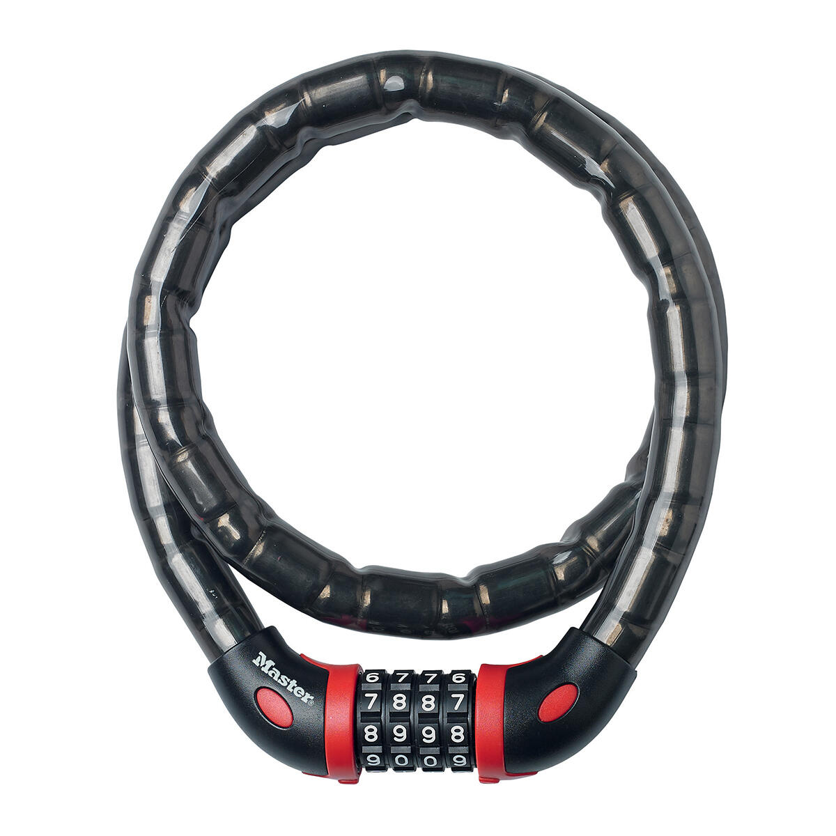 Rowerowy zamek szyfrowy z linką, poziom bezpieczeństwa 7 Masterlock