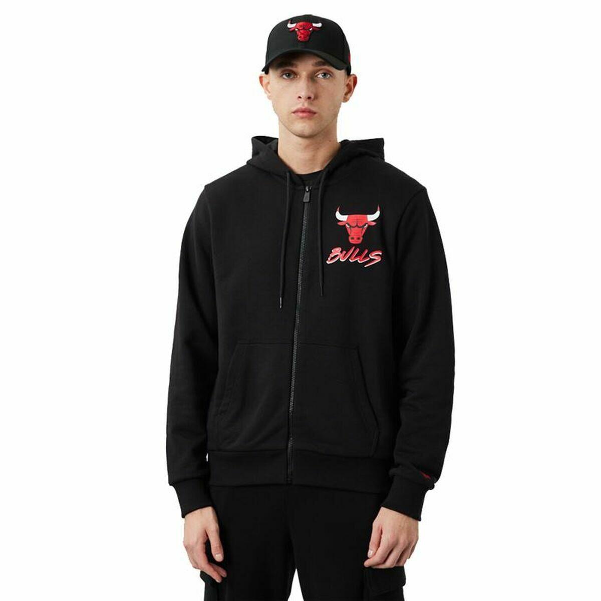 Męska kurtka sportowa New Era Chicago Bulls Czarny