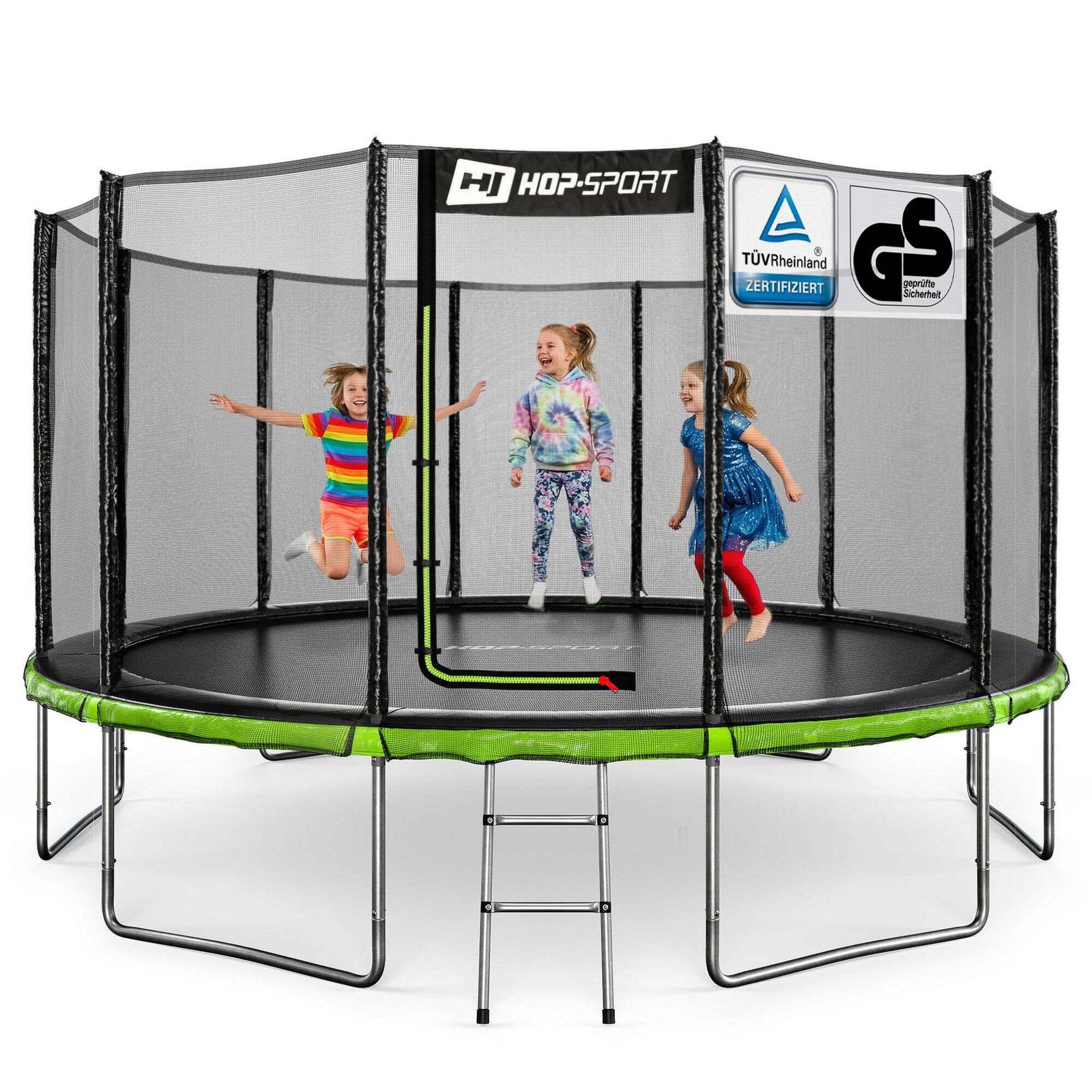 Trampolina 14ft (427cm) Hop-Sport HS-T14A z siatką zewnętrzną